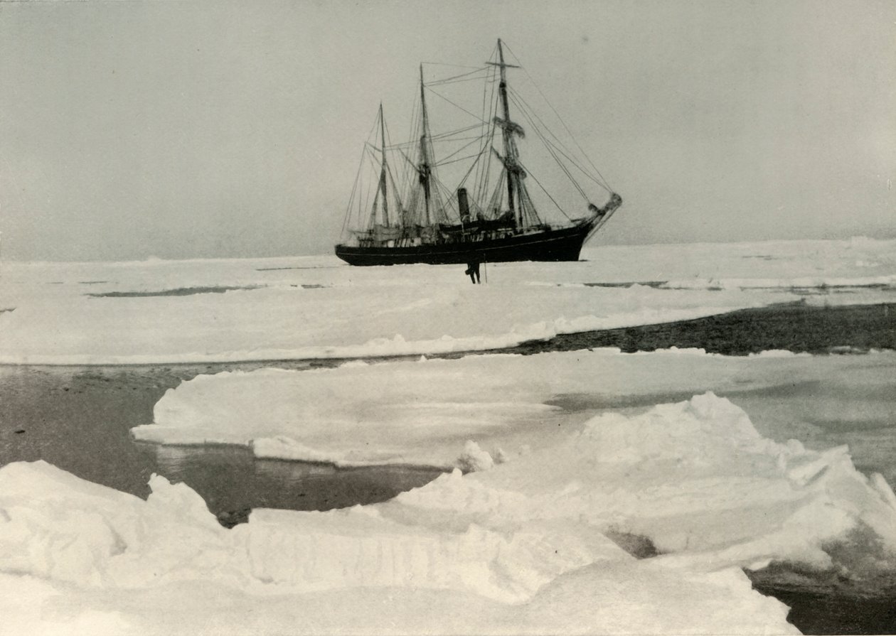 The Nimrod Pushing Her Way Through More Open Pack, c1908, 1909 av Unbekannt