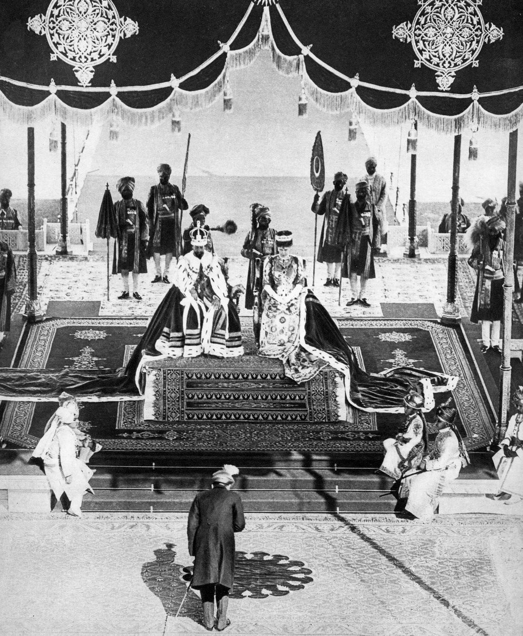 Nizam fra Hyderabad hyller ved Delhi Durbar, 1911, 1935 av Unbekannt