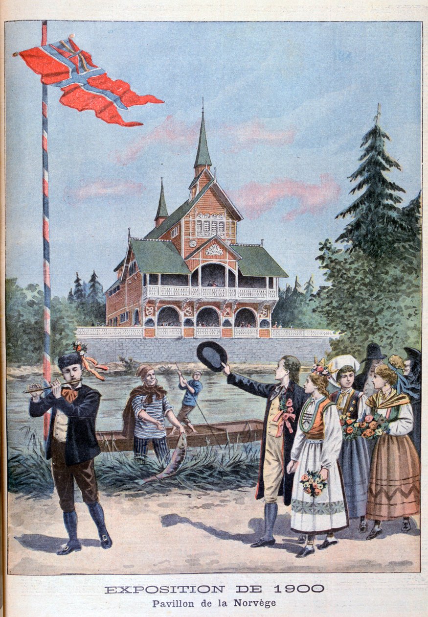 Den norske paviljongen på Verdensutstillingen 1900, Paris, 1900 av Unbekannt