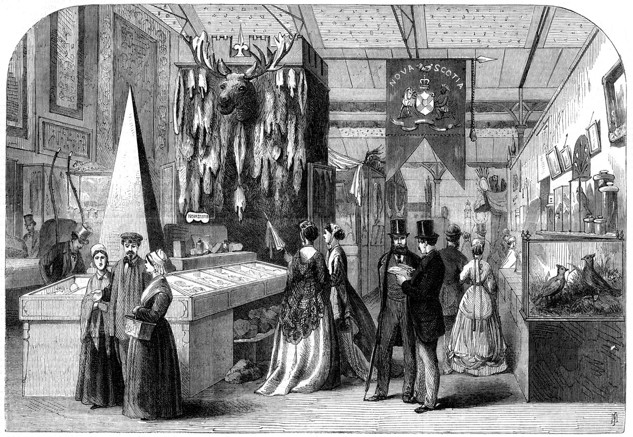 Nova Scotia-delen av Paris internasjonale utstilling, 1867 av Unbekannt
