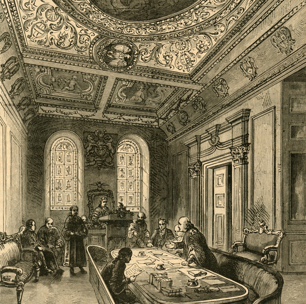 The Old Court of Aldermen, Guildhall, 1897. av Unbekannt