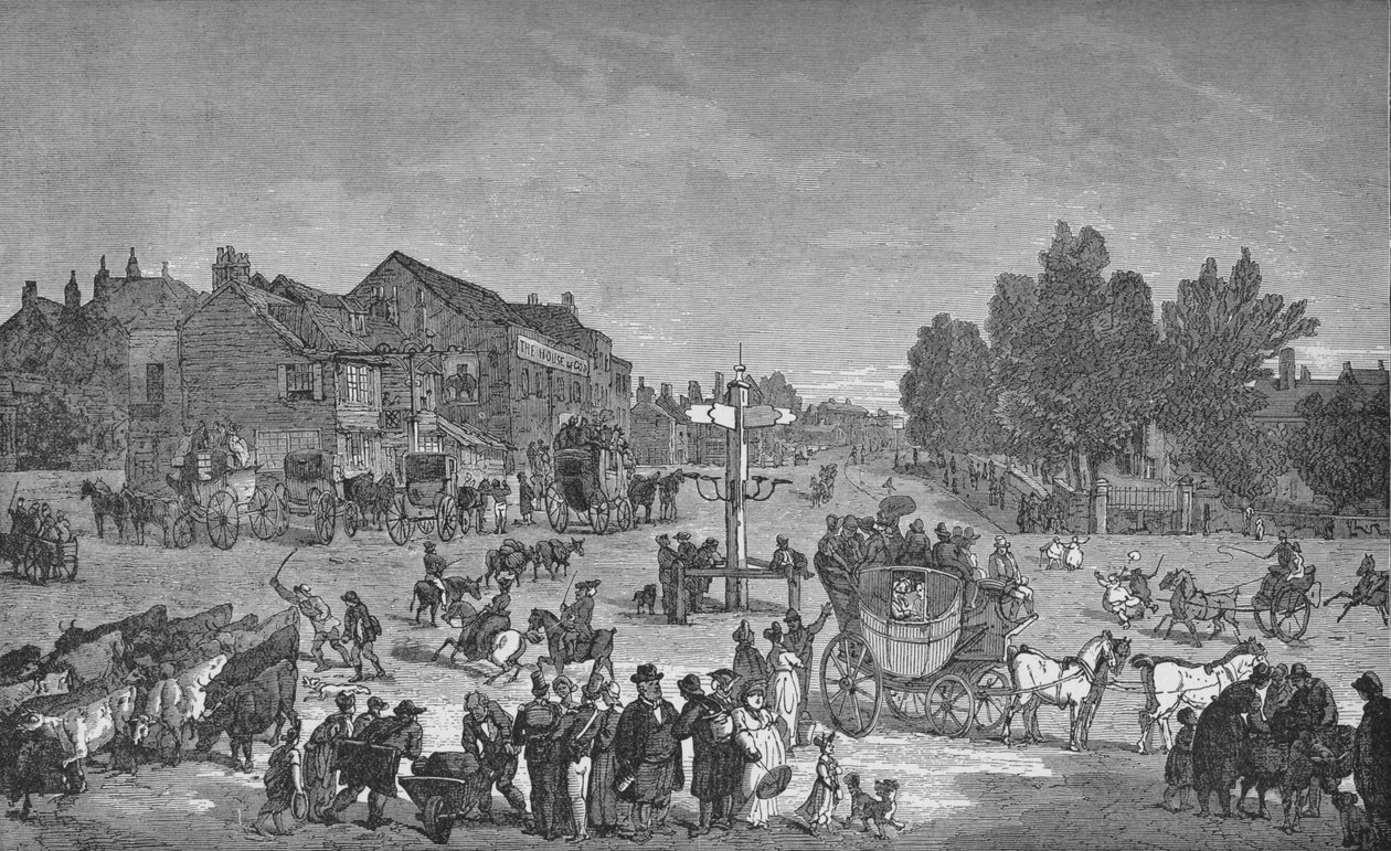 The Old Elephant and Castle Inn, c1785, 1912 av Unbekannt