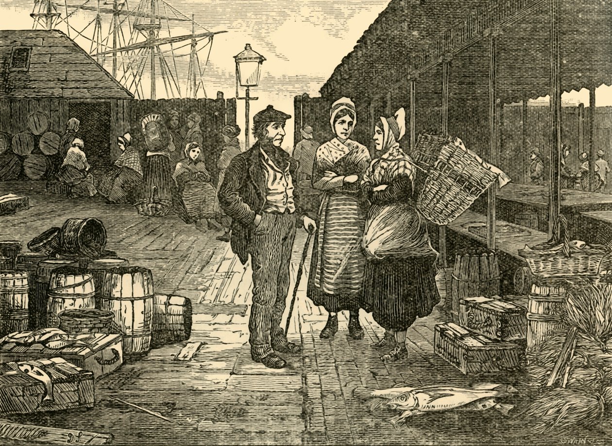 Det gamle fiskemarkedet, 1898. av Unbekannt
