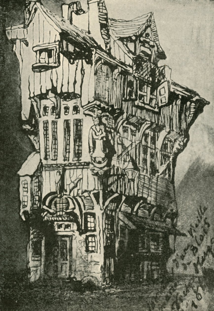 Det gamle huset i Blois, 1800-tallet, 1902 av Unbekannt