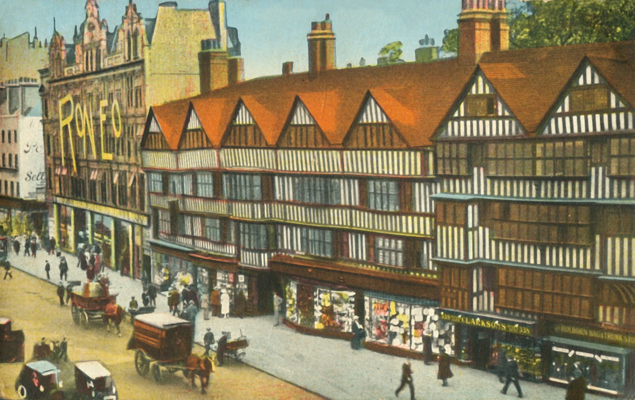 The Old Houses, Holborn, London, c1910. av Unbekannt