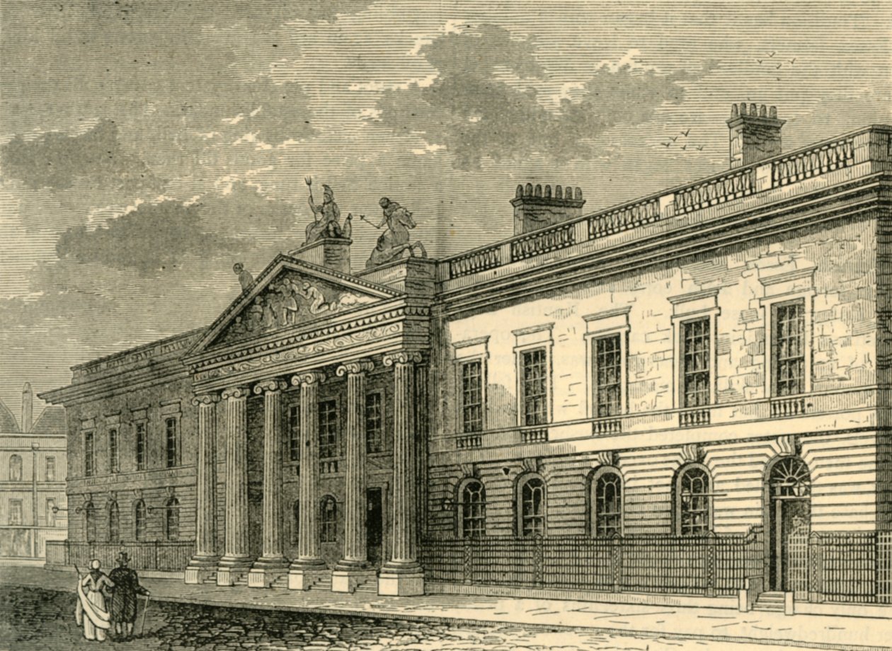 The Old India Office, Leadenhall Street i 1803, c1872. av Unbekannt