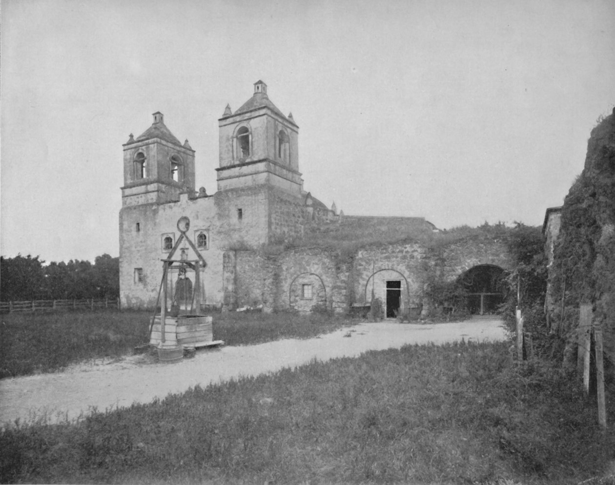 The Old Mission i San Antonio, 1800-tallet av Unbekannt