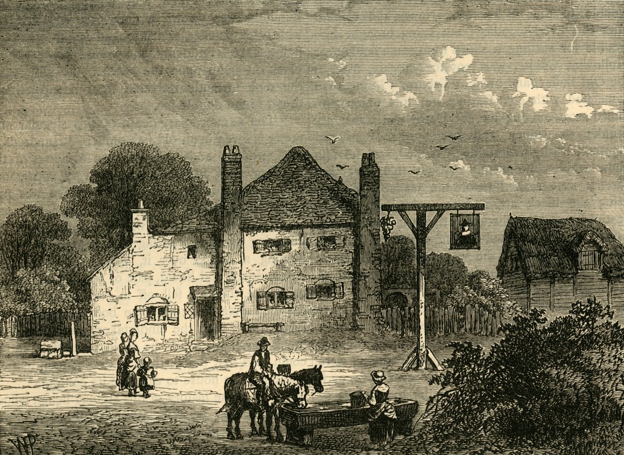 Den gamle mors rødhette, i 1746, c1876. av Unbekannt