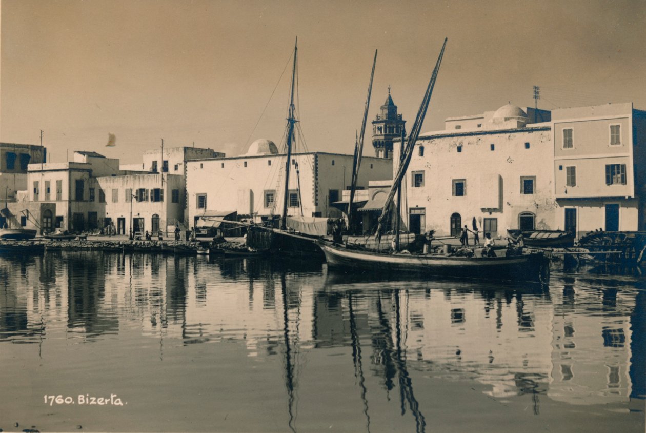 Den gamle havnen i Bizerta, Tunisia, 1936 av Unbekannt