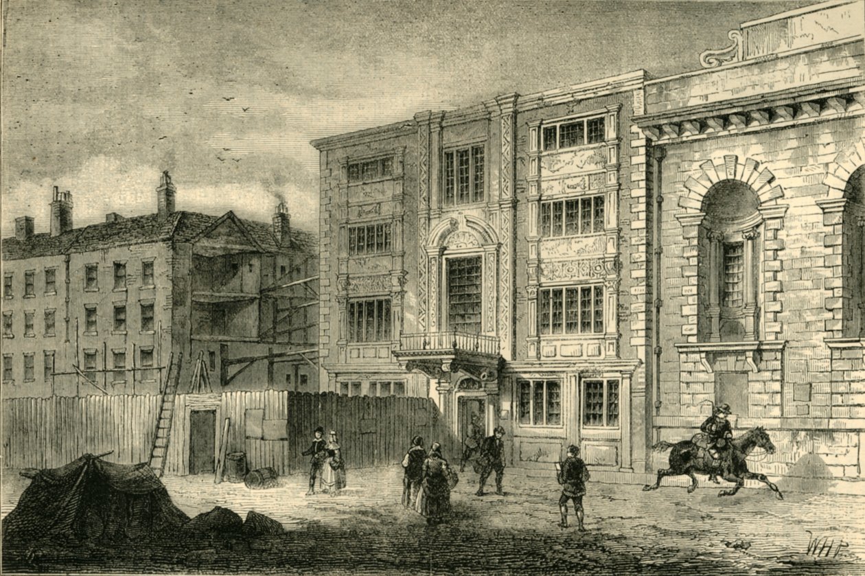 The Old Post Office, i Lombard Street, ca 1800, c1872. av Unbekannt