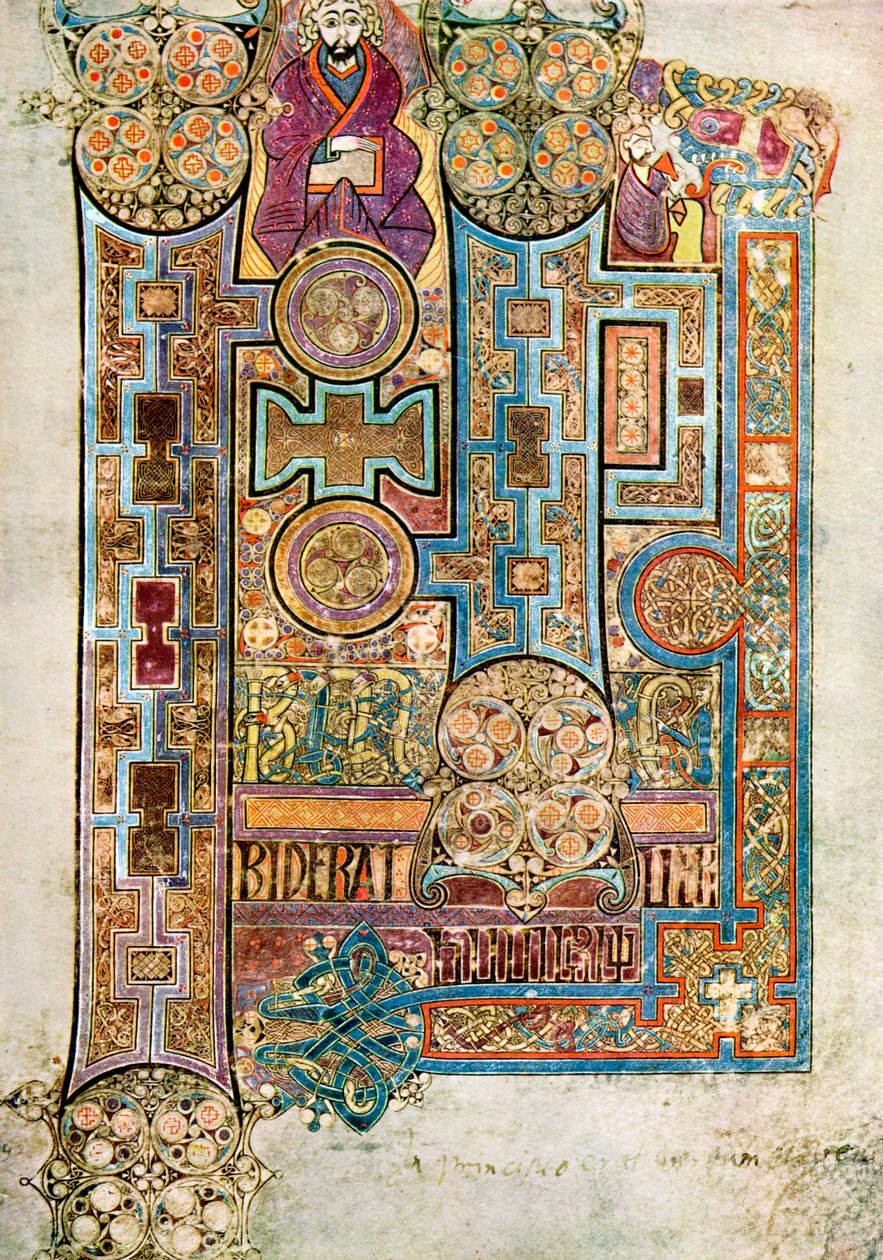 The Opening Words of St Johns Gospel, 800 AD, 20. århundre av Unbekannt