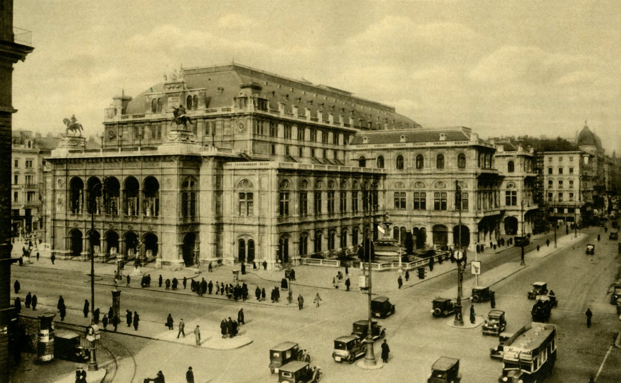 Operahuset, Wien, Østerrike, c1935. av Unbekannt