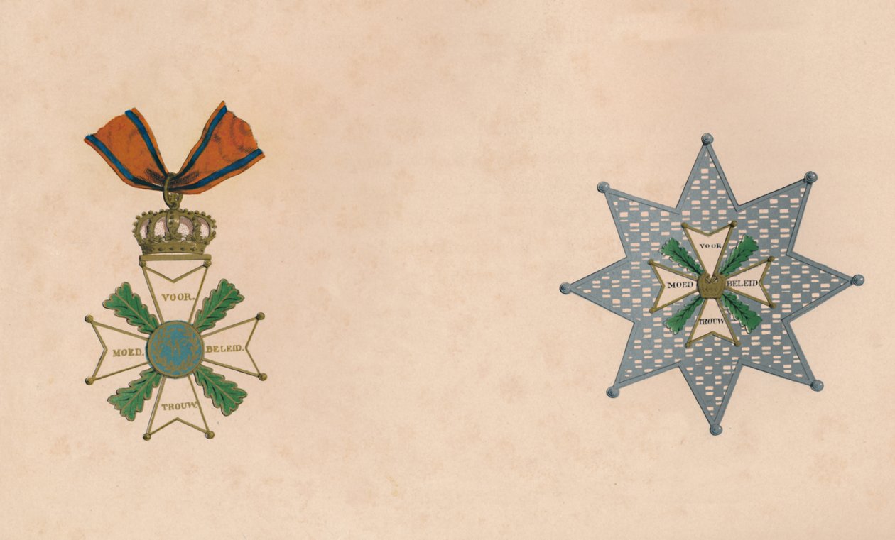 Wilhelmsordenen av Nederlandene, c1800-tallet av Unbekannt