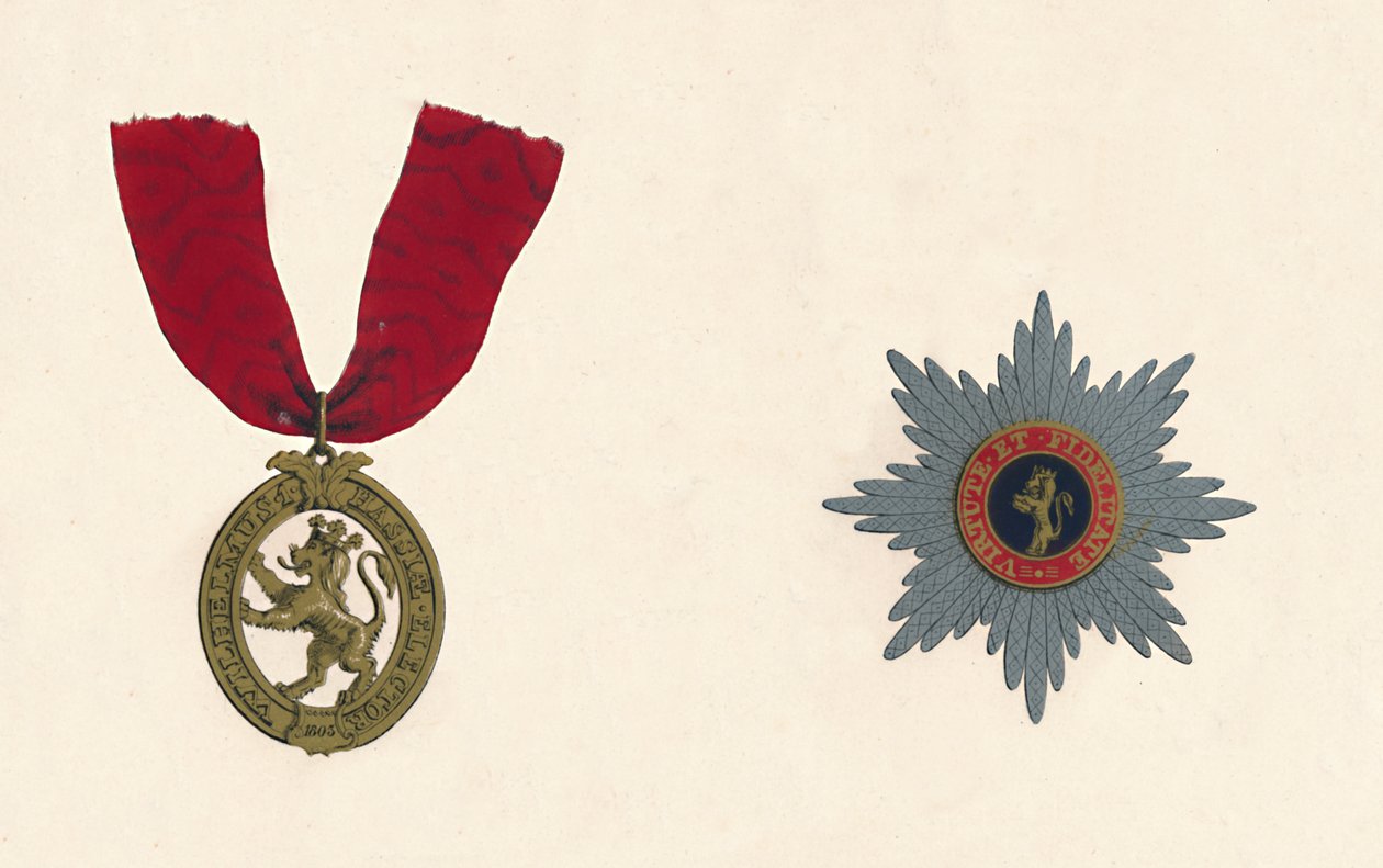 The Order of the Lion DOr, c1800-tallet av Unbekannt