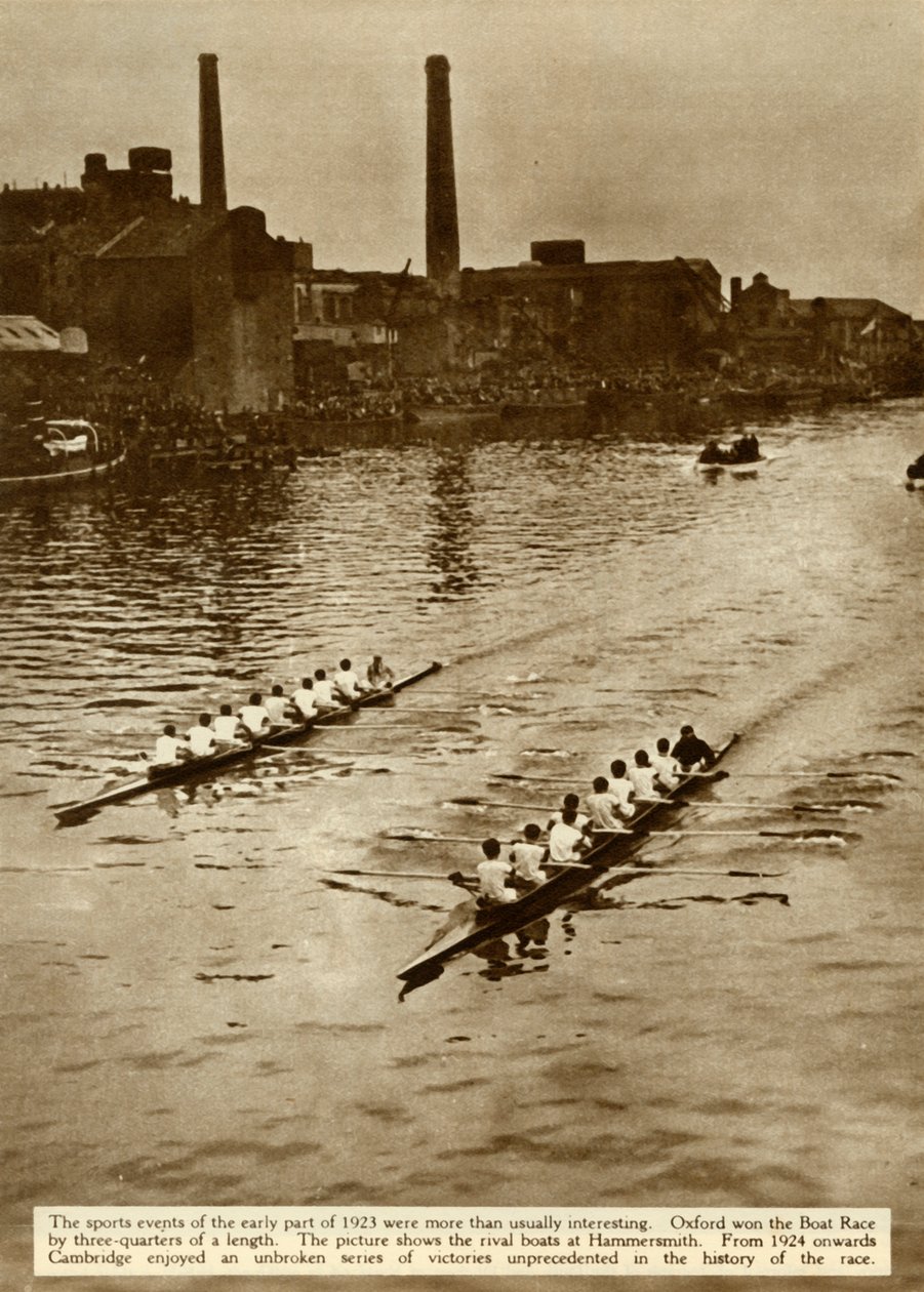 Oxford og Cambridge Boat Race, London, 1923, 1935. av Unbekannt