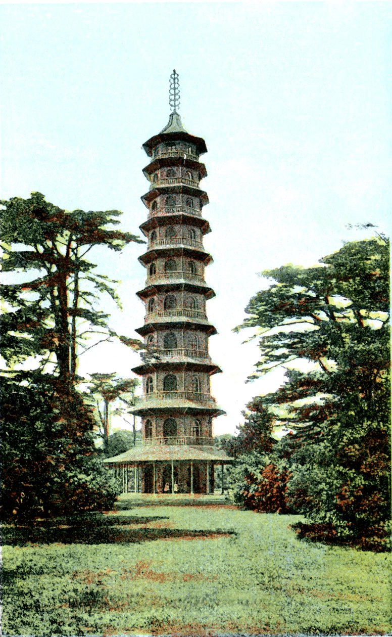 The Pagoda, Kew Gardens, Richmond upon Thames, London, 20. århundre av Unbekannt