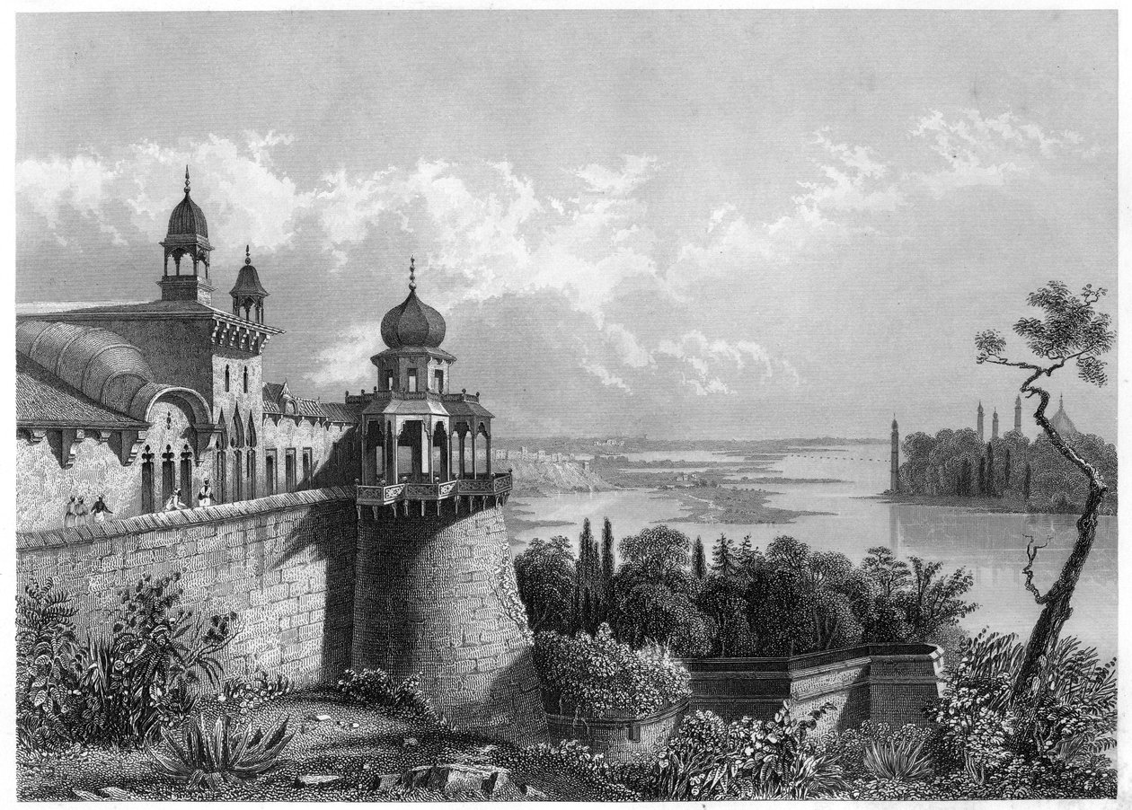 Palasset i Agra, c1860 av Unbekannt