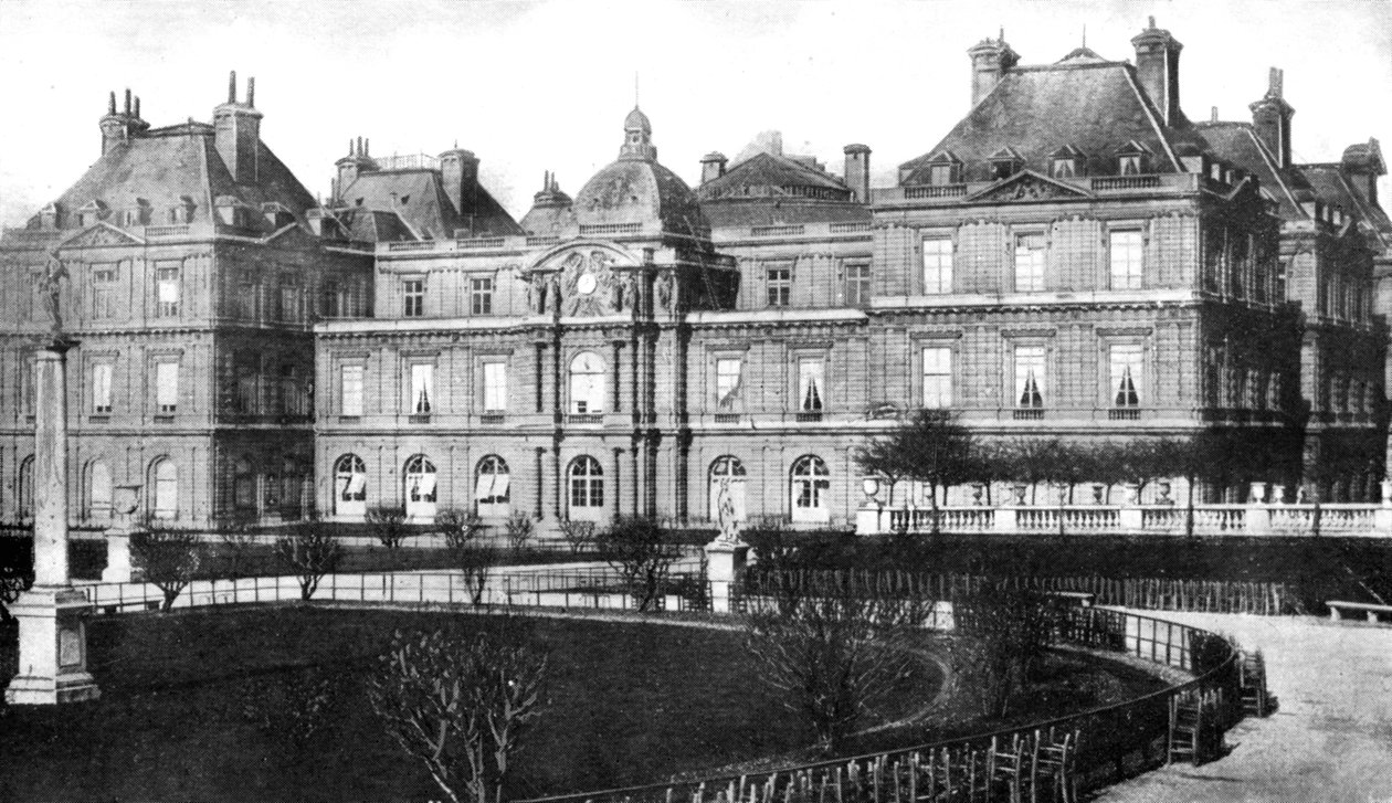 Palace of Luxembourg, hjemmet til det franske senatet, Paris, Frankrike, 1926 av Unbekannt