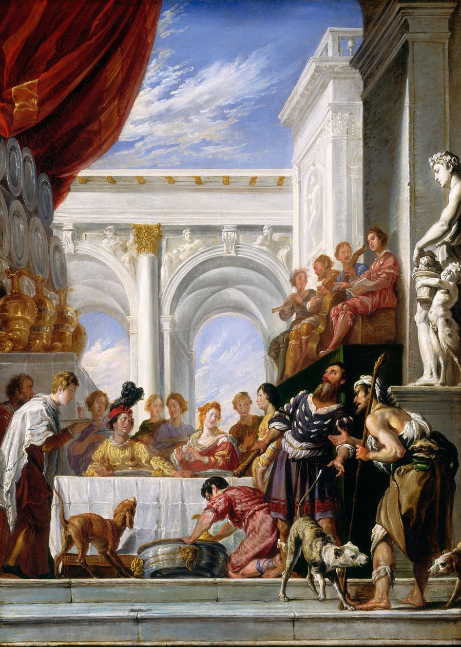 Lignelsen om Lasarus og den rike mannen, 16181628. av Unbekannt