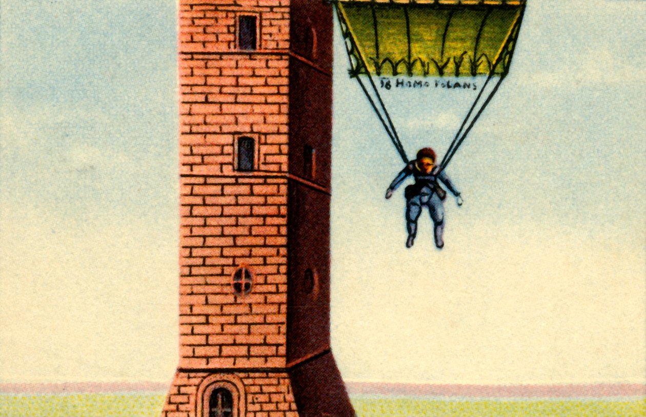Fallskjermen til Fauste Veranzio, 1617, 1932. av Unbekannt