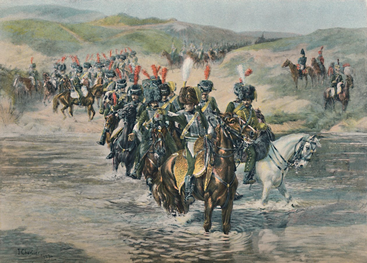 The Passage of the Ford, 1896 av Unbekannt
