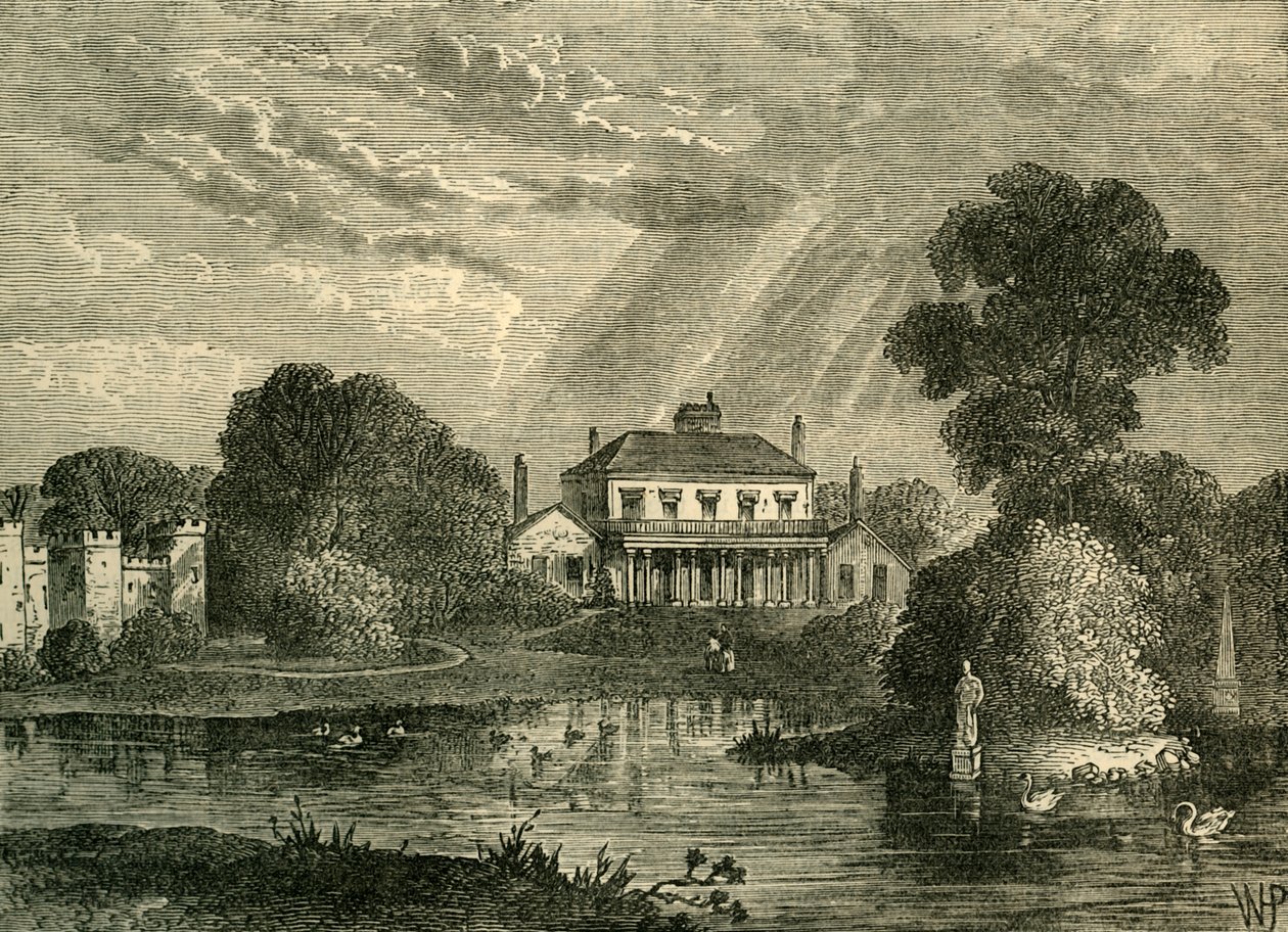 Paviljongen, Hans Place, i 1800, c1876. av Unbekannt