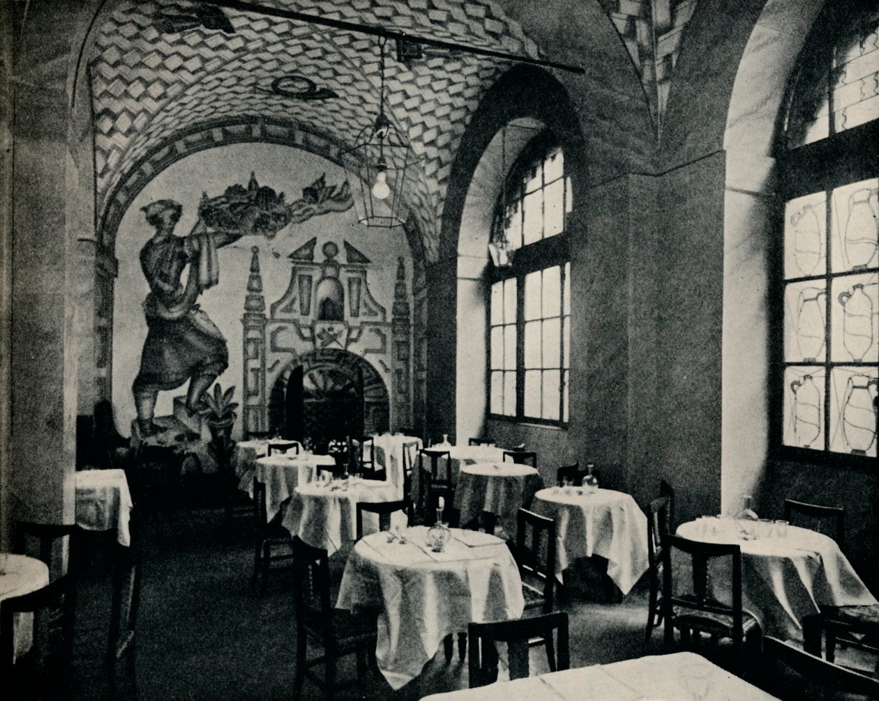 Penna DOca Restaurant, hovedspisestue, c1928 av Unbekannt