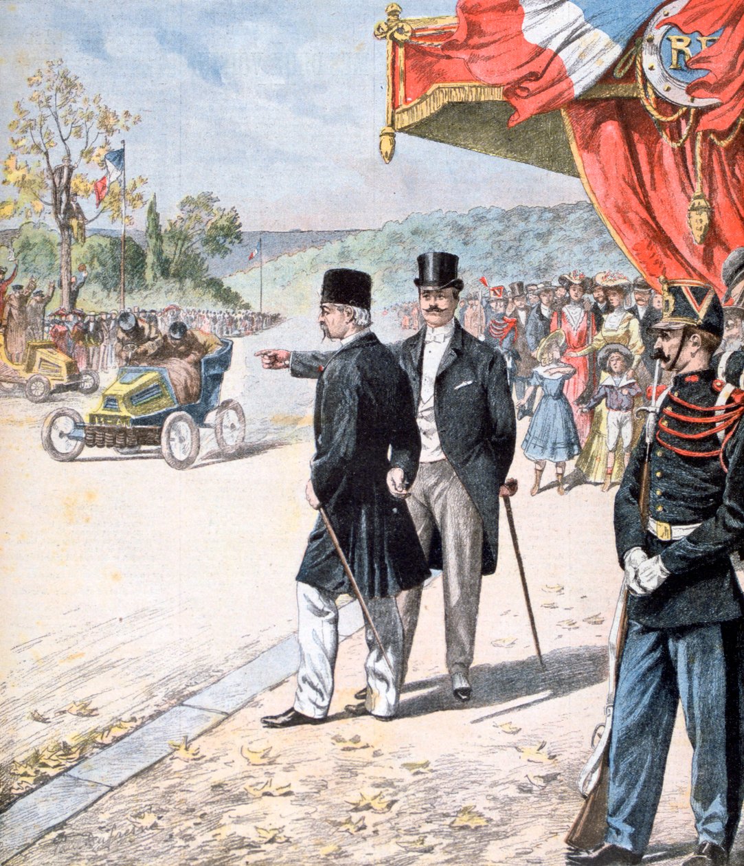 Den persiske Shah Mozzafar al-Din Shah Qajar i Frankrike, 1902 av Unbekannt