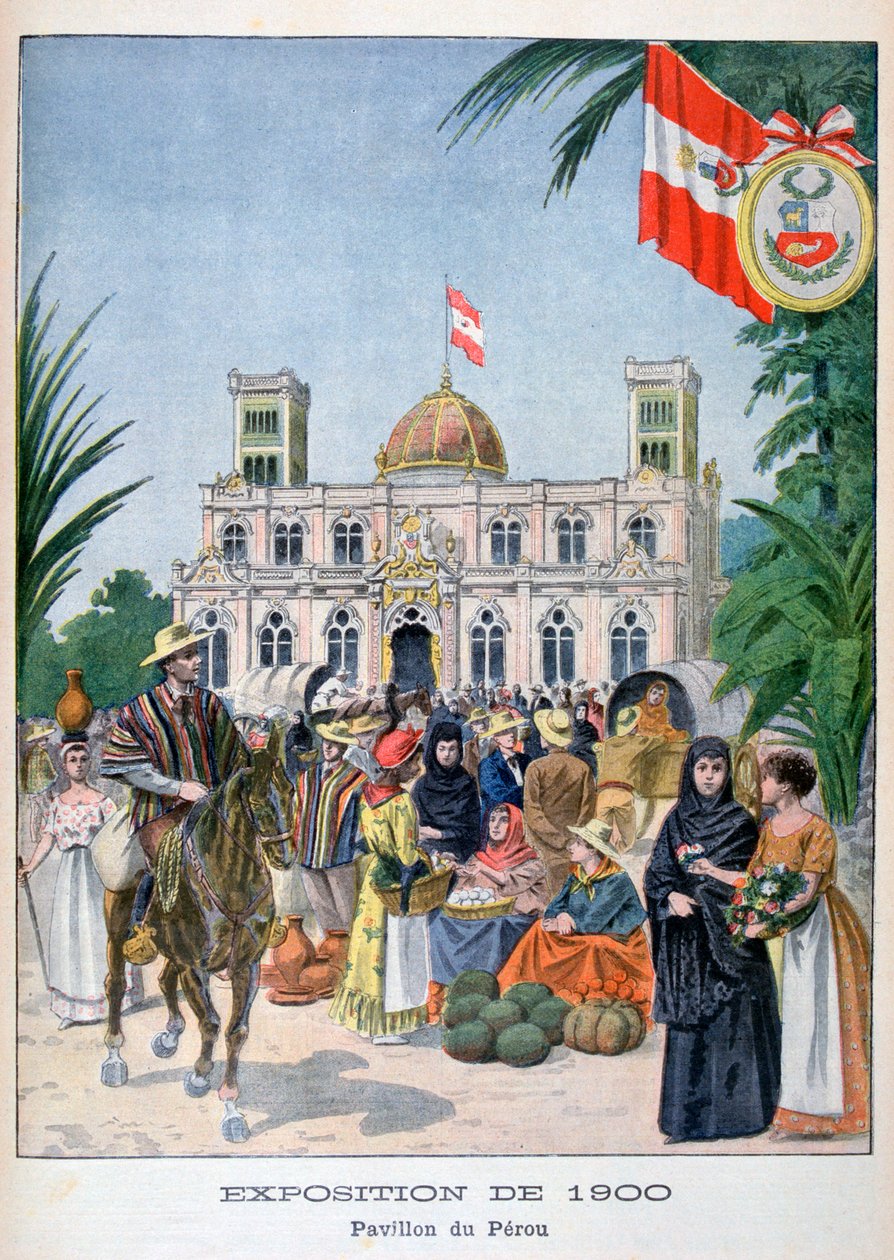 Den peruanske paviljongen på verdensutstillingen i 1900, Paris, 1900 av Unbekannt
