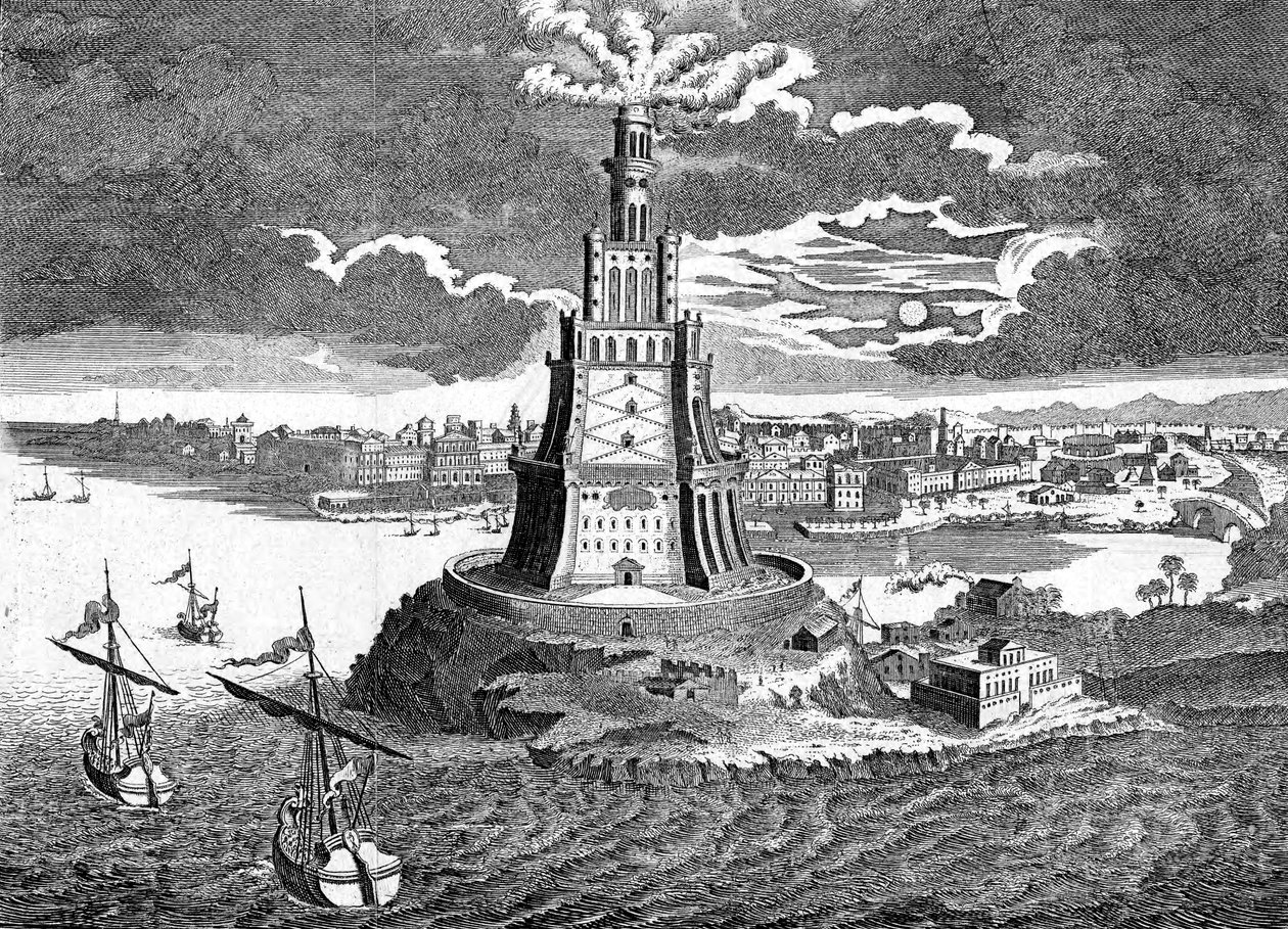 Pharos of Alexandria, 1700-tallet av Unbekannt