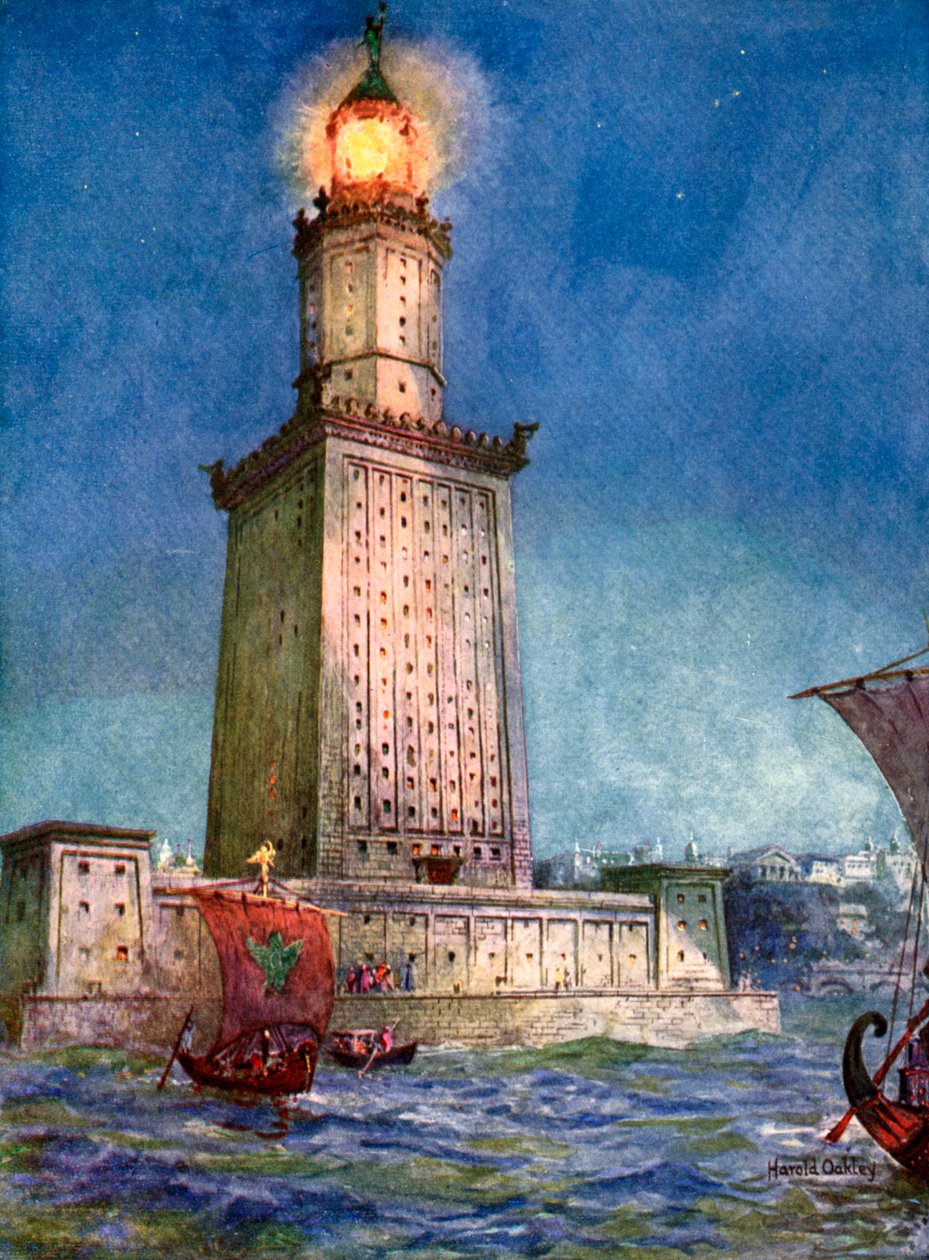 Pharos av Alexandria, Egypt, 1933-1934 av Unbekannt