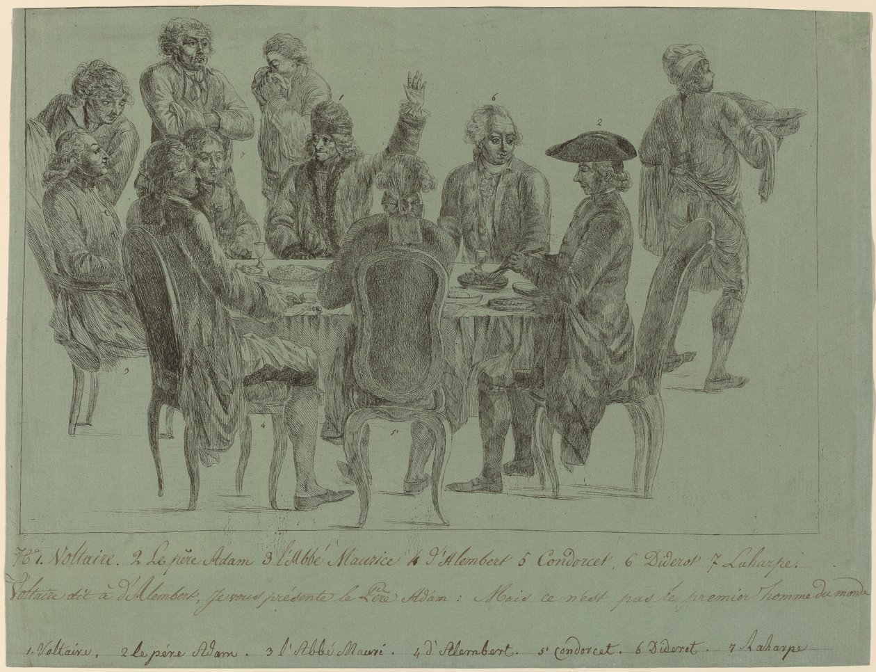 Filosofenes måltid, etter 1772. av Unbekannt