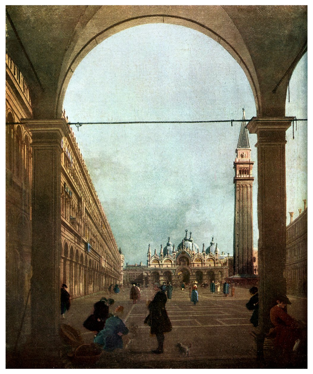 The Piazza, Venezia, c1756 1956 av Unbekannt