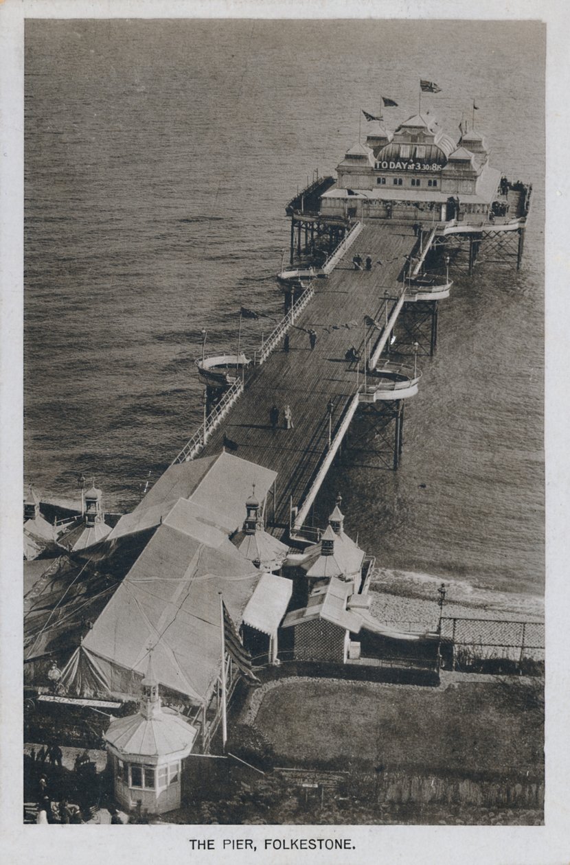 The Pier, Folkestone, slutten av 1800-begynnelsen av 1900-tallet av Unbekannt