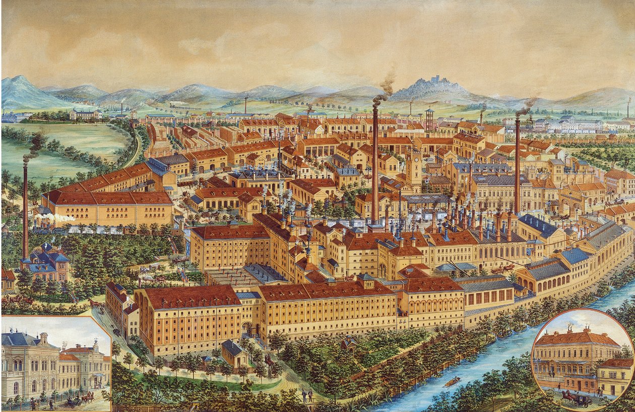 Pilsner Urquell-bryggeriet i Pilsen, 1900-1910-tallet av Unbekannt
