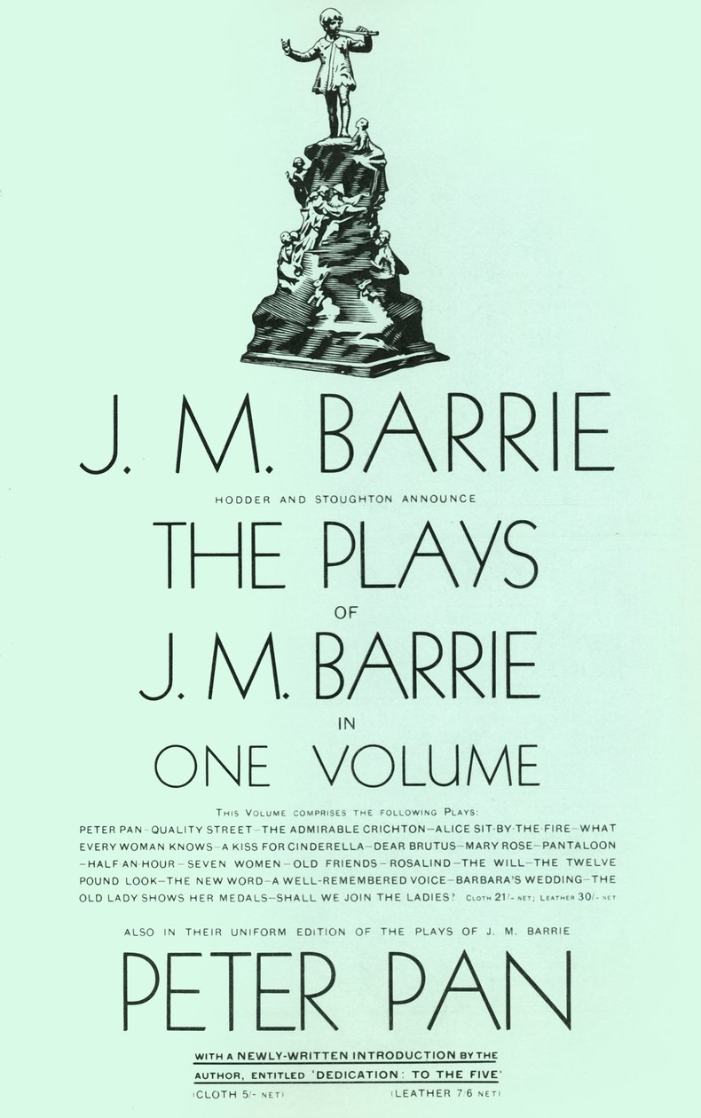 The Plays of J.M. Barrie in One Volume, 1928. av Unbekannt