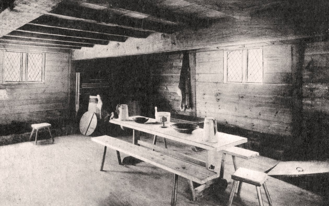 Plymouth-koloniens første handelspost, Bourne, Massachusetts, USA, ca 1900-tallet av Unbekannt