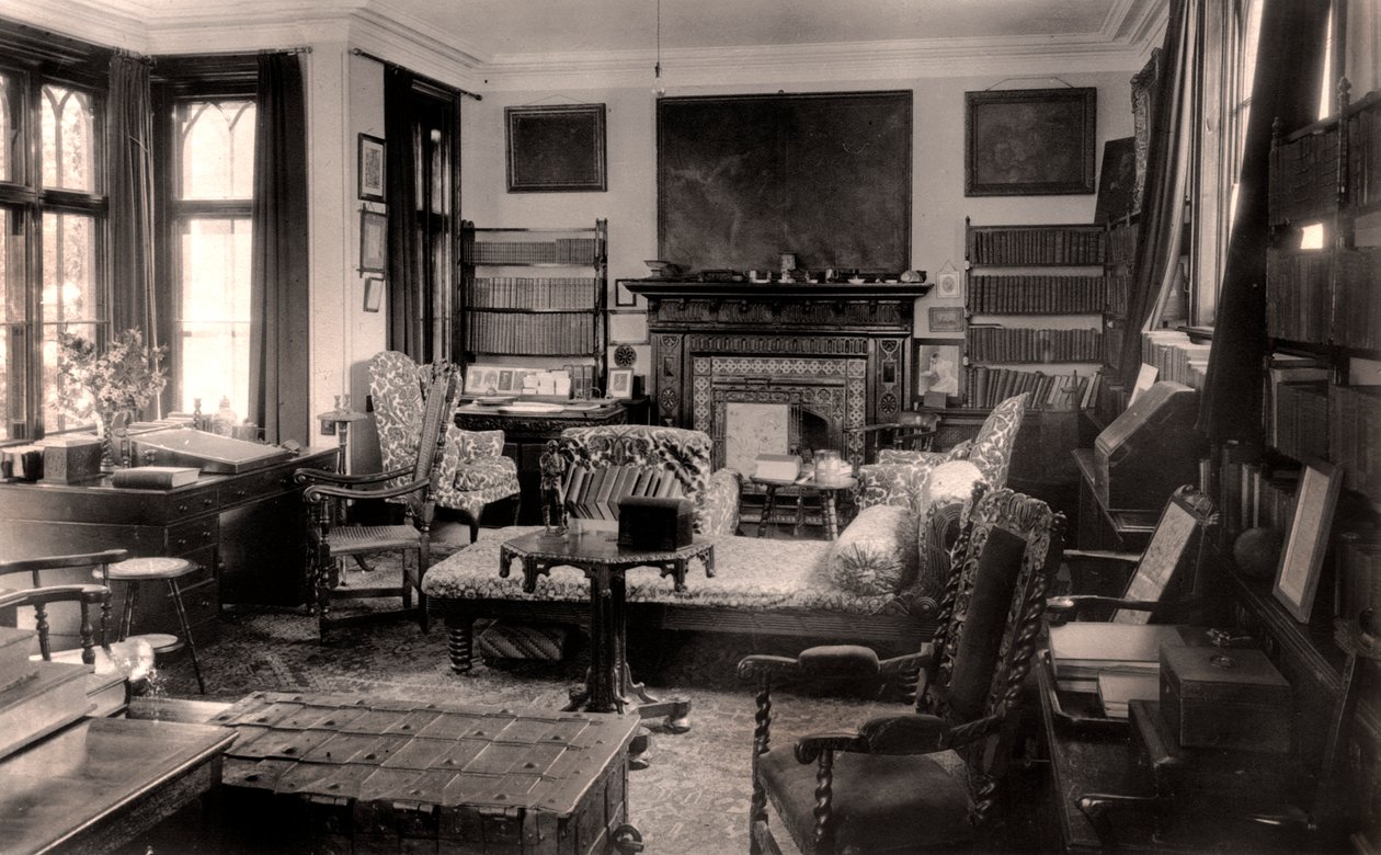 The Poets Study, Farringford House, 20. århundre av Unbekannt