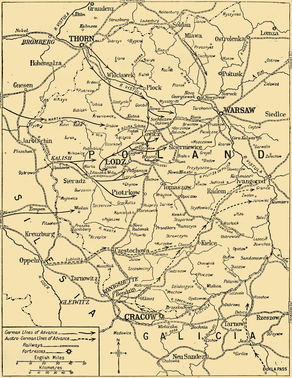 Den polske kampanjen, 1914, c1920. av Unbekannt