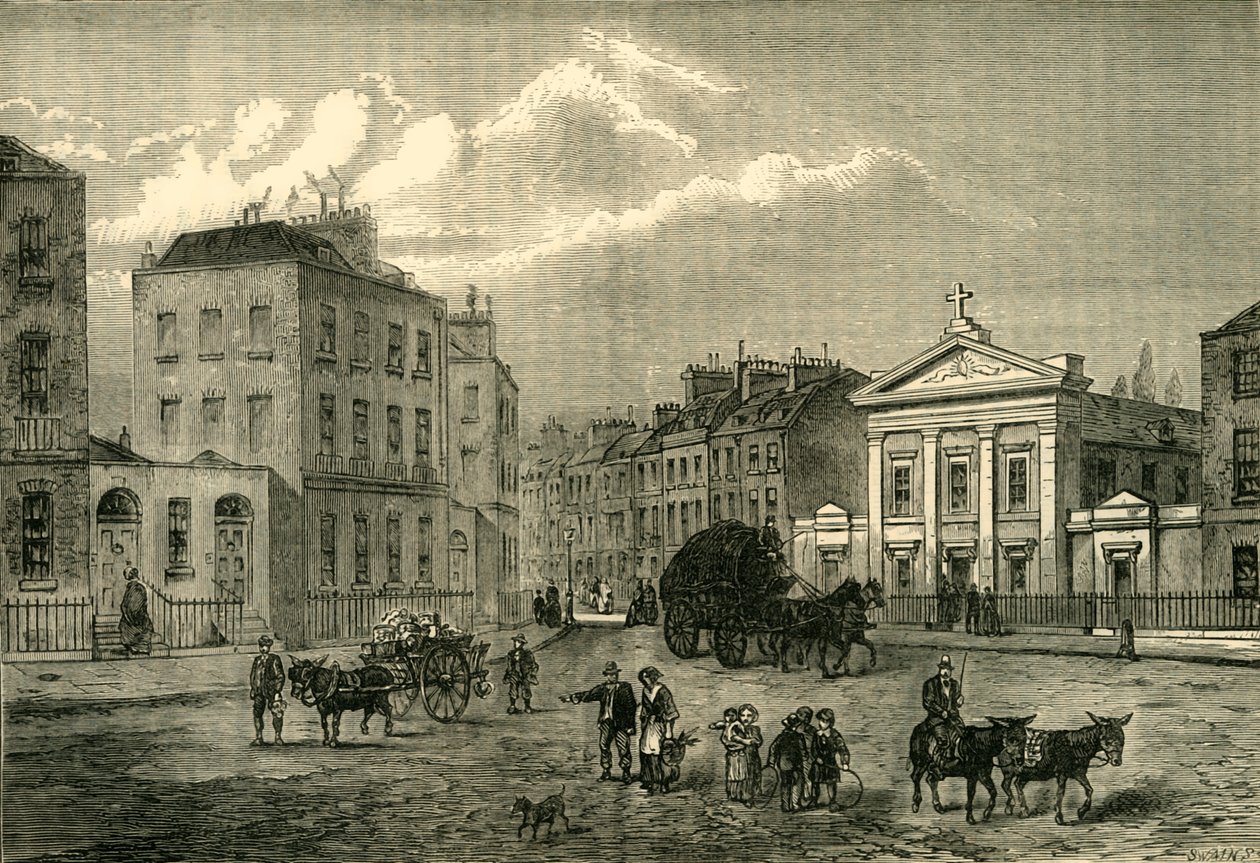 Polygonen, Somers Town, i 1850, c1876. av Unbekannt