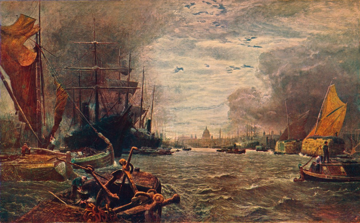The Pool of London, 1888 1906 av Unbekannt