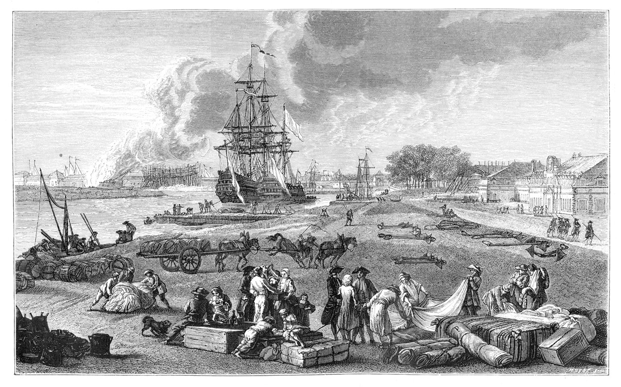 Rochefort havn, 1885 av Unbekannt
