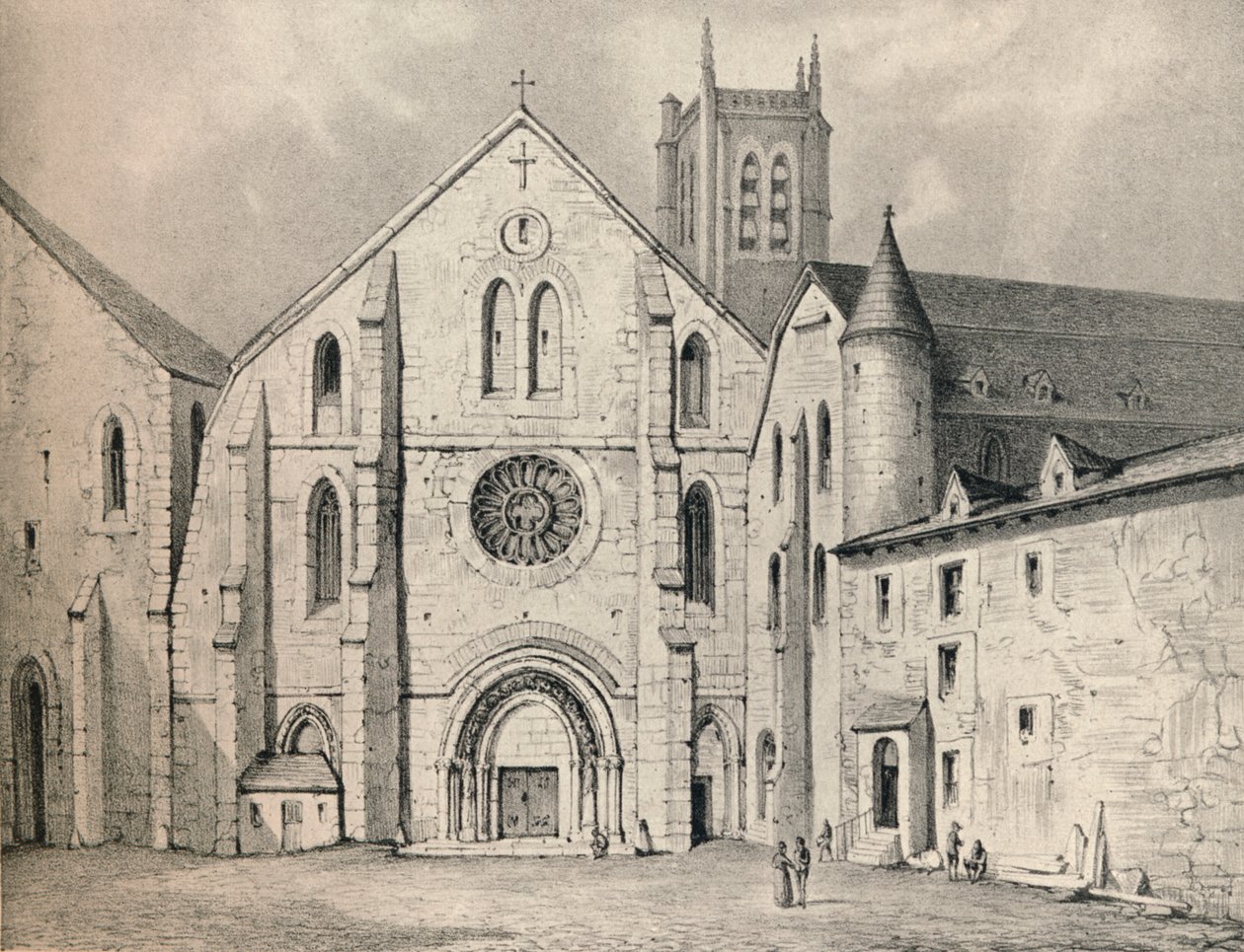 Portalen til klosteret St Genevieve, 1915 av Unbekannt