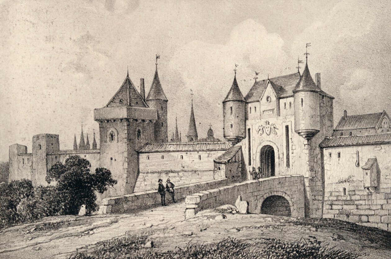 Porte St Honoré på 1200-tallet, 1915 av Unbekannt
