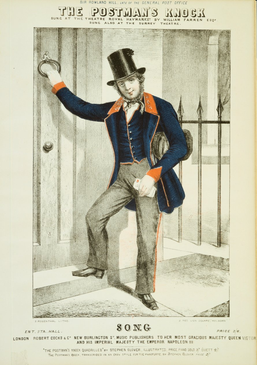 The Postmans Knock c1855. av Unbekannt