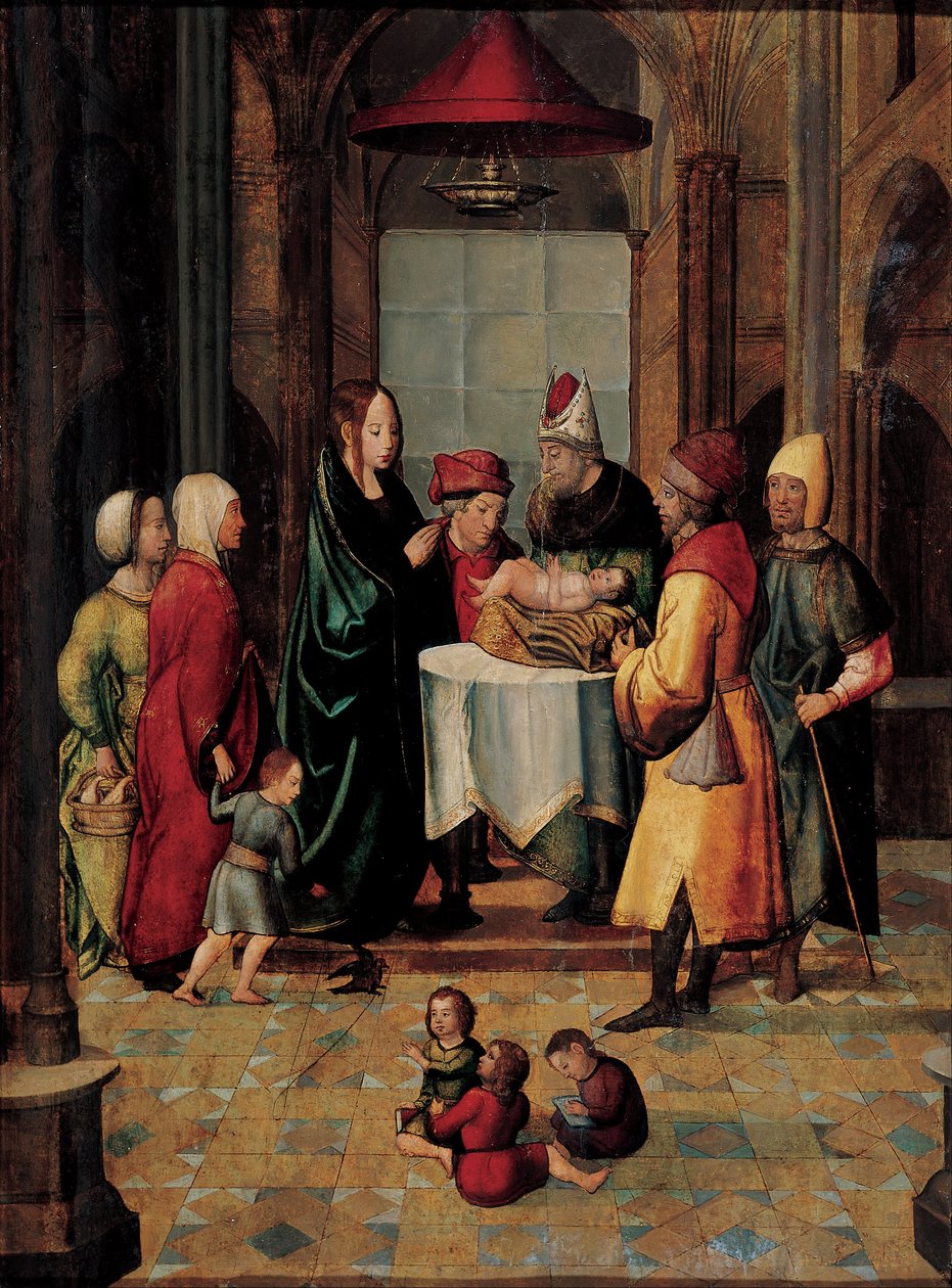 Presentasjonen av Kristus og renselsen av jomfru Maria i tempelet av Unbekannt