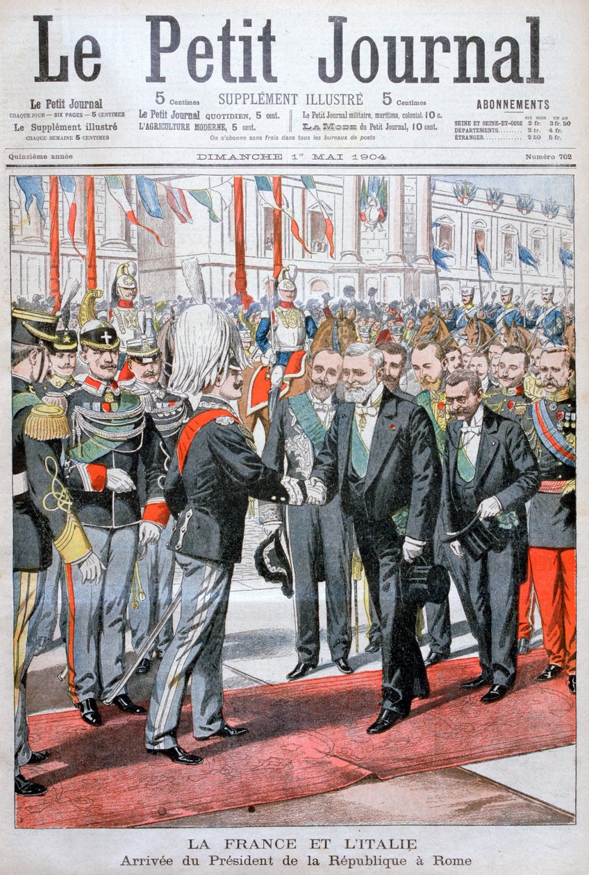 Presidenten for republikken Frankrike i Roma, 1904 av Unbekannt