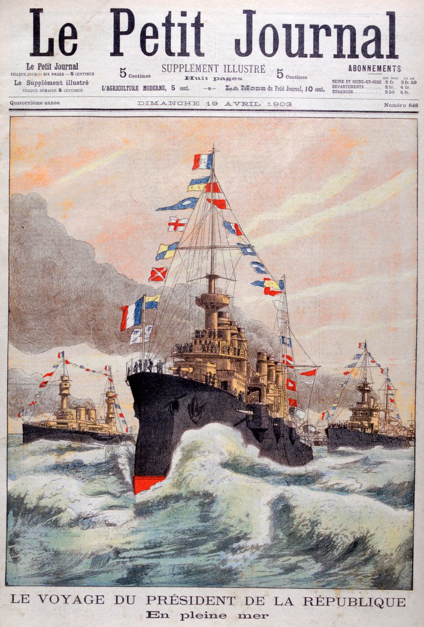 Presidenten for republikken Frankrike på vei til Algerie, 1902 av Unbekannt