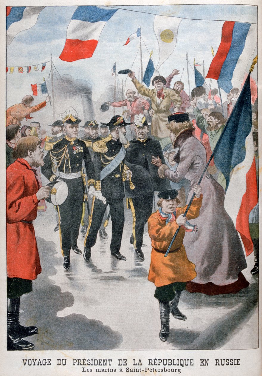 Presidenten for republikken Frankrike på besøk i St Petersburg, Russland, 1902 av Unbekannt