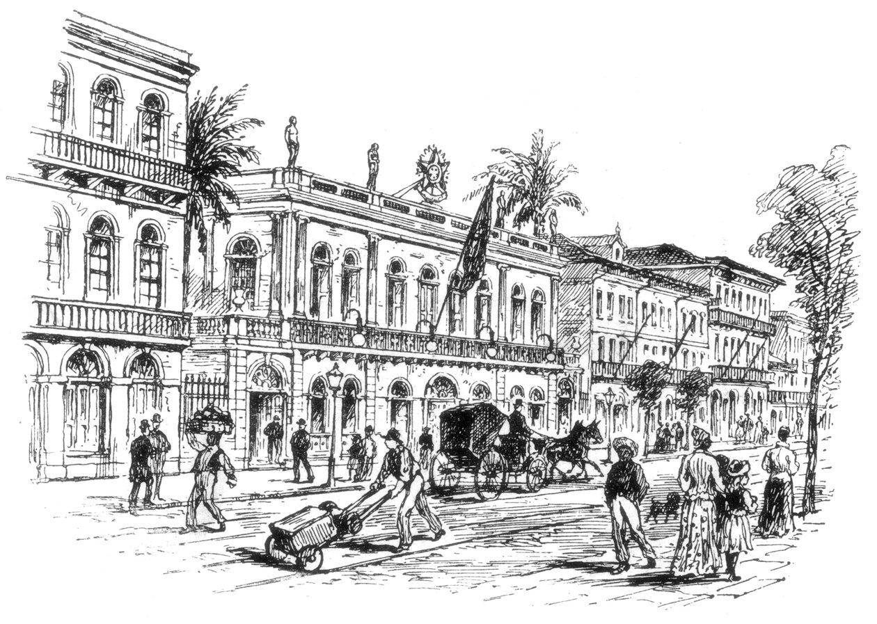 Presidents Mansion, Rio De Janeiro, Brasil, 1892 av Unbekannt
